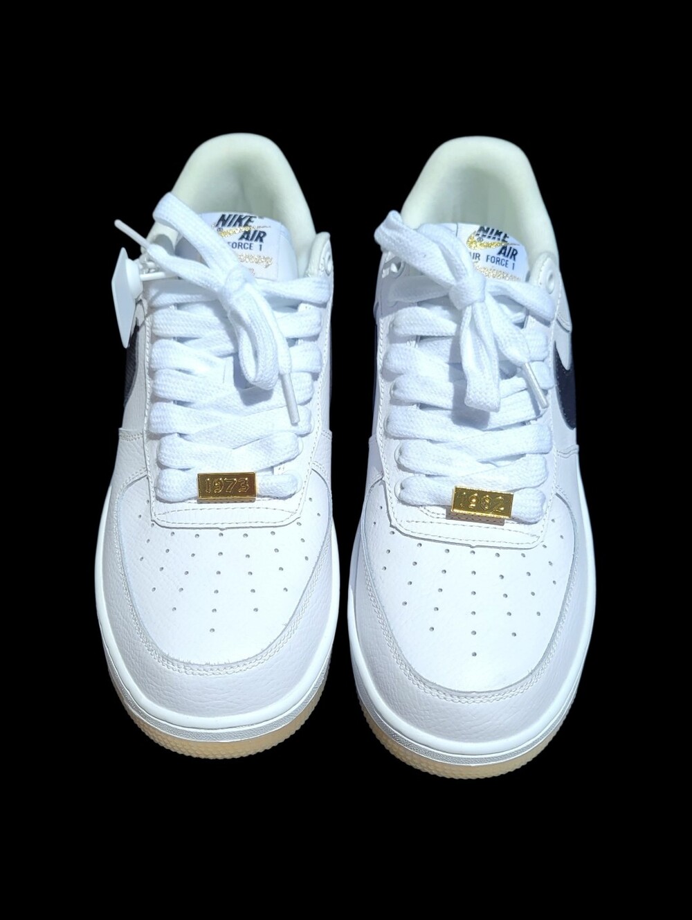 Nike Air Force 1 Low 07 Premium Bronx Origins White Black Gold DX2305-100 Sz 11
